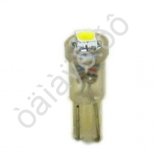 Светодиод 24V T 5   1SMD 3528 WHITE Маяк (панель приб керамика, без цок) 24T5-W/1SMD