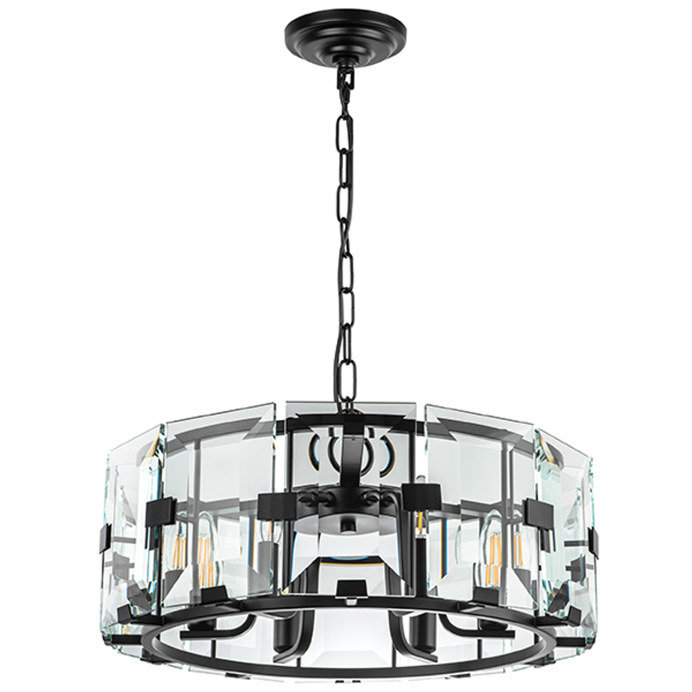 713267 Люстра NOVARA 6x40W E14 ЧЕРНЫЙ МАТОВЫЙ