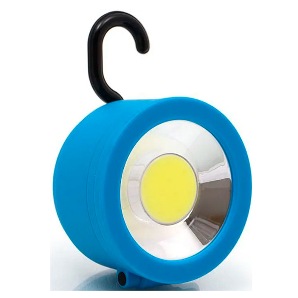 Фонарь LED 1хCOB (2W), 3xAAA, магнит, крючок
