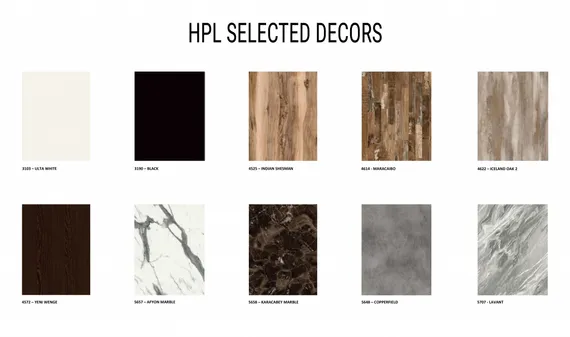 Столешница HPL Fitto, Ø70 см, цвет исландский дуб