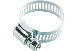 Хомуты Зубр ЭКСПЕРТ оцинкованные, просечная лента 12 мм, 16-32 мм, 4 шт. 37805-016-32-4