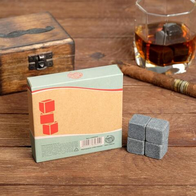 Набор камней для виски «Манящий», 4 шт