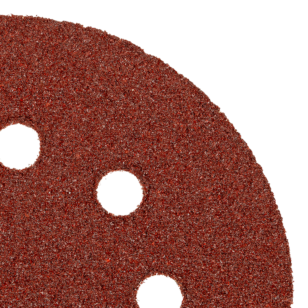 Круг абразивный на ворсовой подложке под "липучку", перфорированный, P 40, 125 мм, 1 шт Matrix