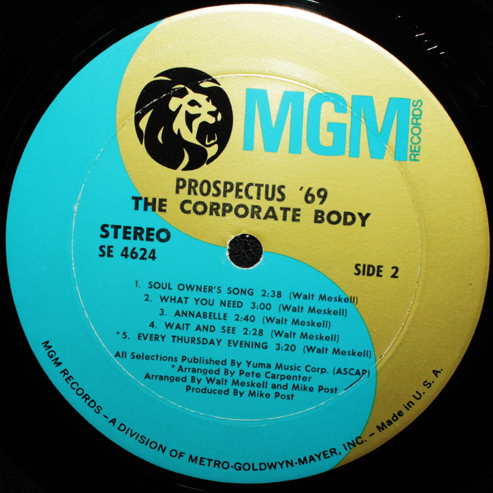 The Corporate Body / Prospectus '69 (LP)