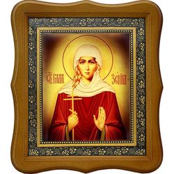 Ксения Петербуржская  Святая блаженная. Икона на холсте.
