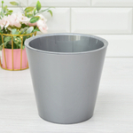 Горшок для орхидей D160мм 1,6л с дренажной вставкой (серый перламутр)