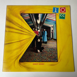 Винтажная виниловая пластинка LP 10cc Тен Си Си Sheet Music (Japan 1978) (No Obi)