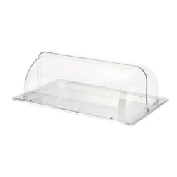 Поднос для выкладки 53*32,5*19 см нерж. с пласт. Roll-top крышкой SUNNEX