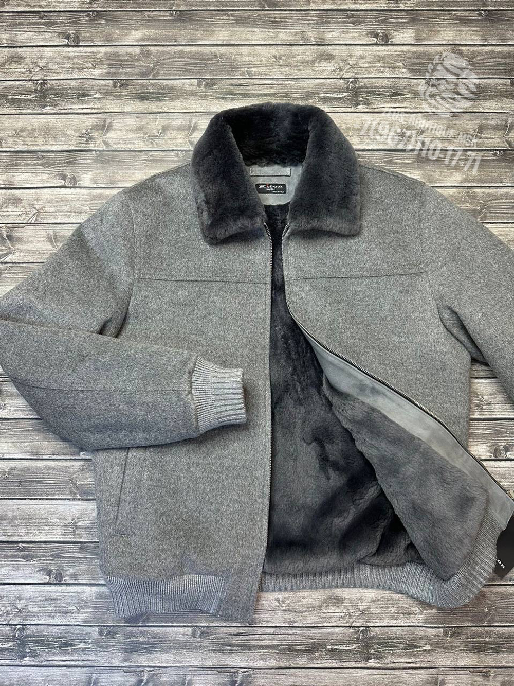 Кашемировая куртка с мехом Kiton