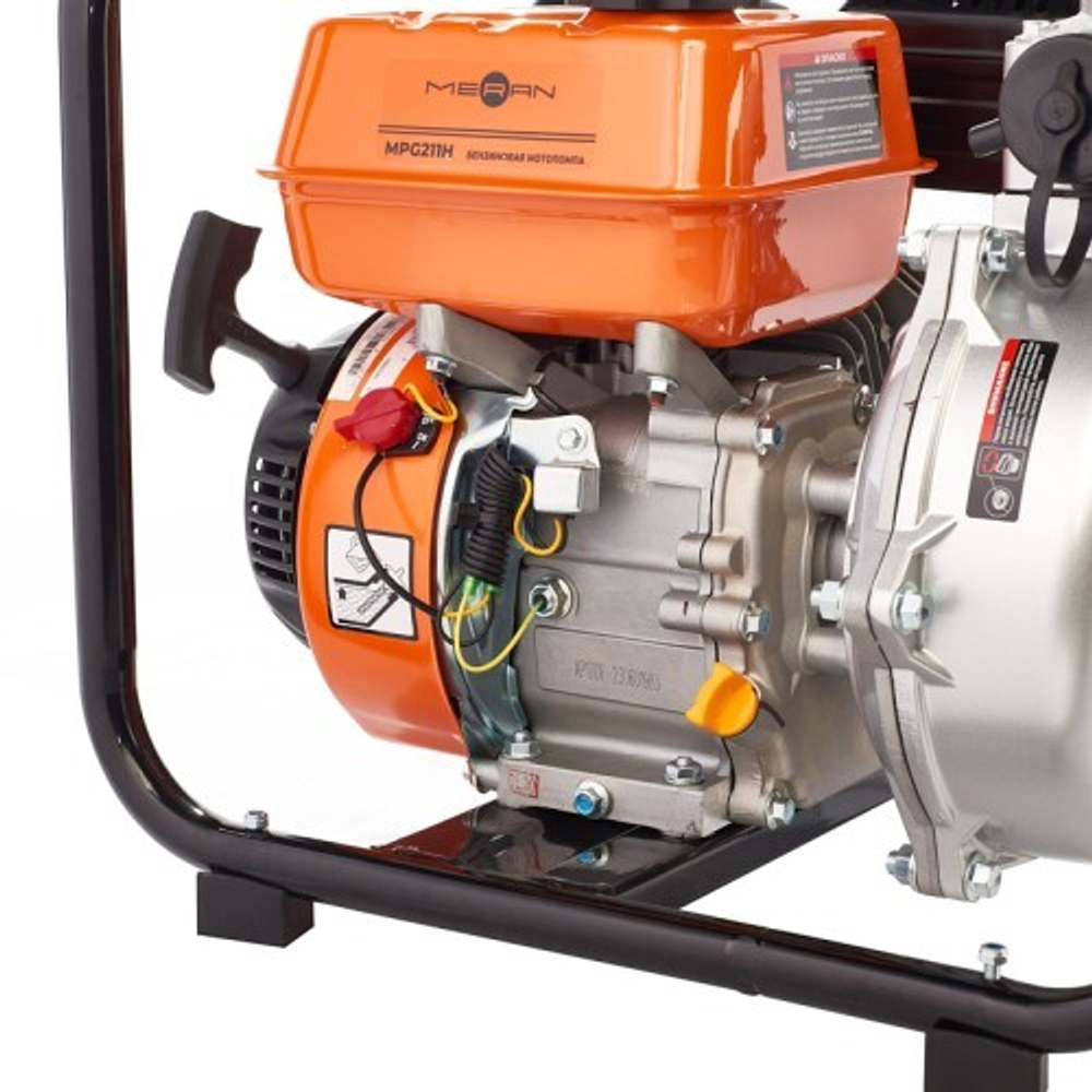 Мотопомпа бензиновая MERAN MPG211H высоконапорная с двумя рабочими колесами 100345498