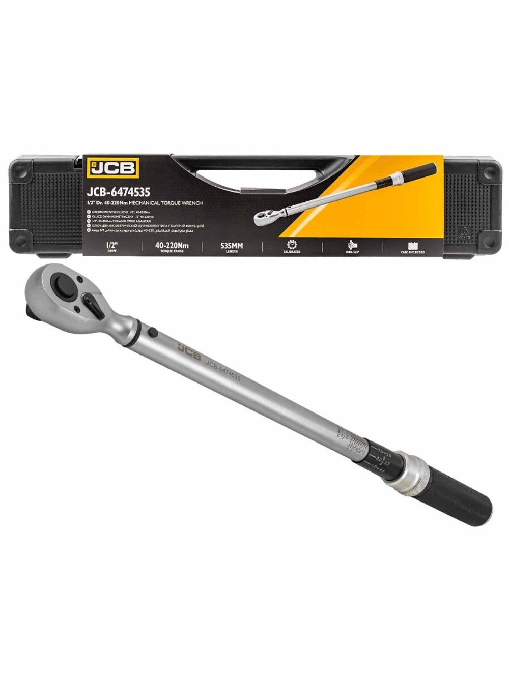 Ключ моментный 40-220Нм, 1/2'' JCB JCB-6474535