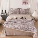 Комплект постельного белья Сатин с Одеялом 100% хлопок 160x80 на резинке OBR164