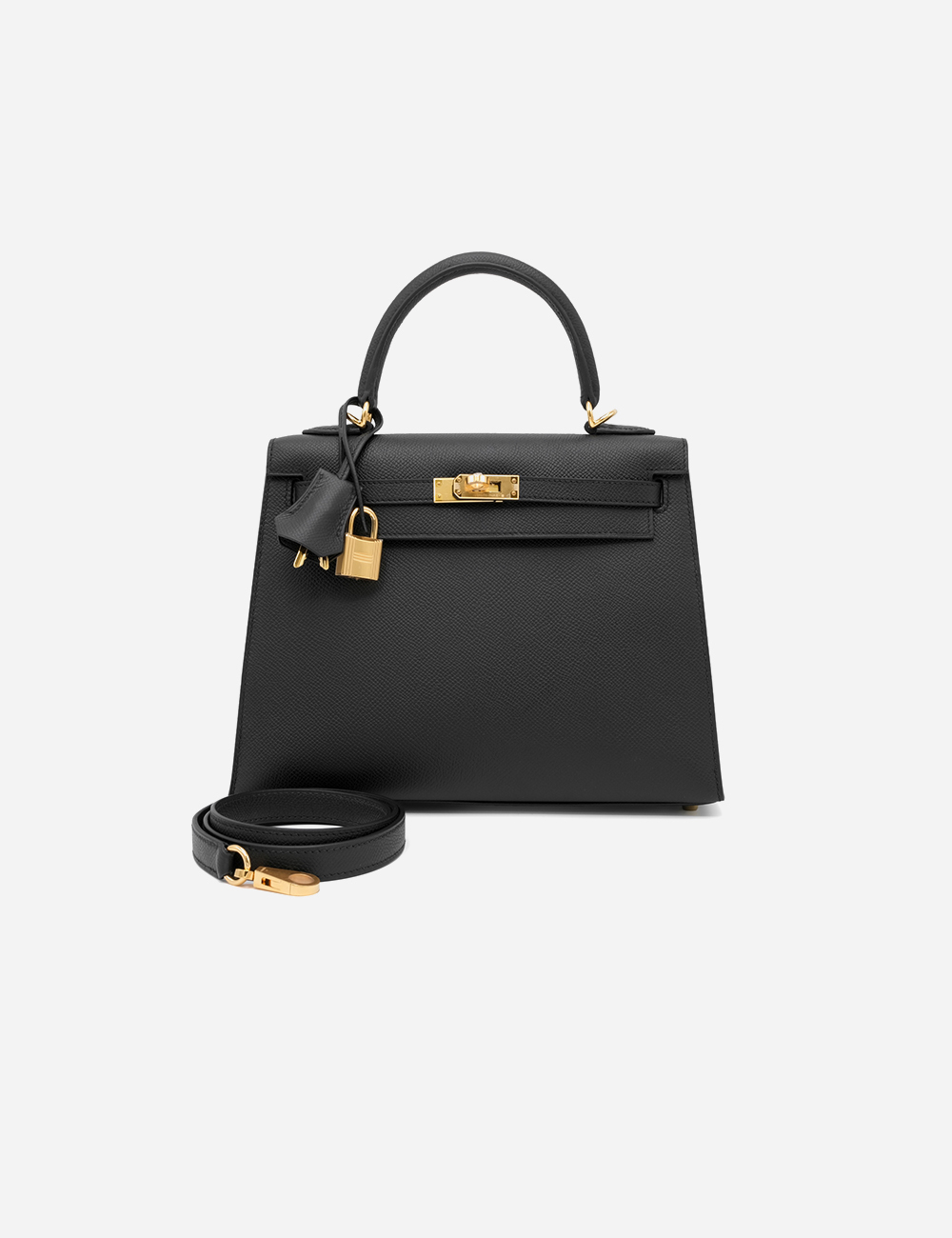Сумка Hermes Epsom Kelly 25 Gold Hardware "Noir"