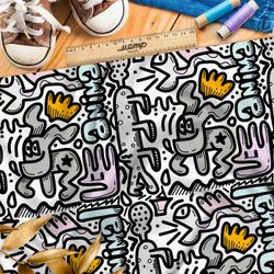 Ткань премиум габардин животные игры