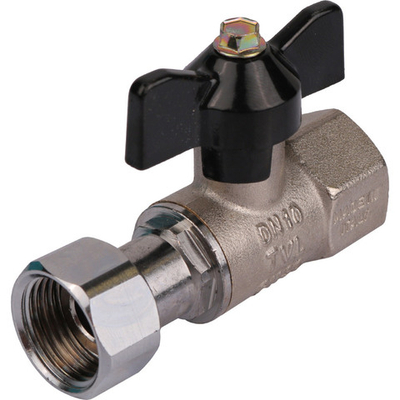 Кран шаровой (вода) полнопроходной с накидной гайкой STOUT нар-вн 1/2"х1/2" бабочка