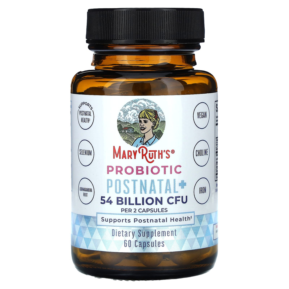 MaryRuth's, Probiotic Postnatal+, 60 капсул