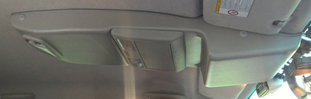 Консоль потолочная для установки р/c Toyota Hilux 2005-2014, без выреза под р/c, серая
