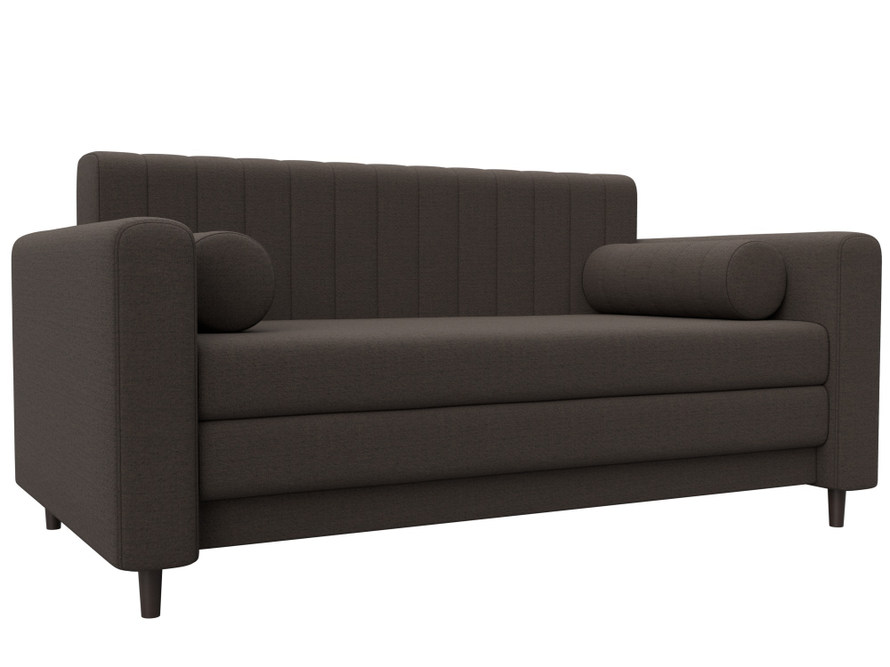 Диван прямой Лига-070 РОГОЖКА Амур 05 коричневый