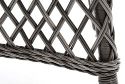 "Эспрессо" плетеный круглый стол, диаметр 118 см, цвет графит