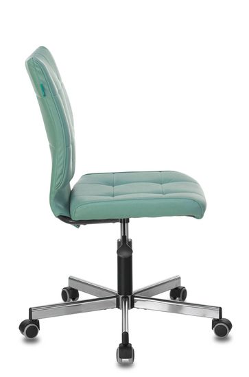 Кресло Бюрократ CH-330M/GREY без подлокотников серо-голубой Lincoln 212 искусственная кожа крестовина металл