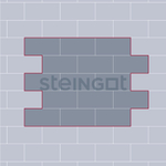 Протектор 320*160 Серебристый камень (Stein Silver) 80 мм