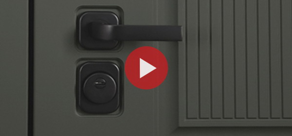 Стальная дверь "Scandi" с зеркалом