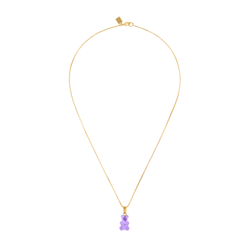 Колье Классический Ностальгический Мишка – Слива