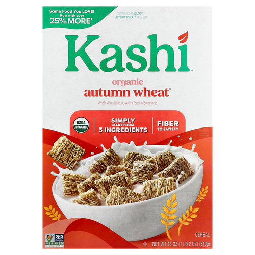 Kashi, органическая каша из осенней пшеницы, 510 г (18 унций)