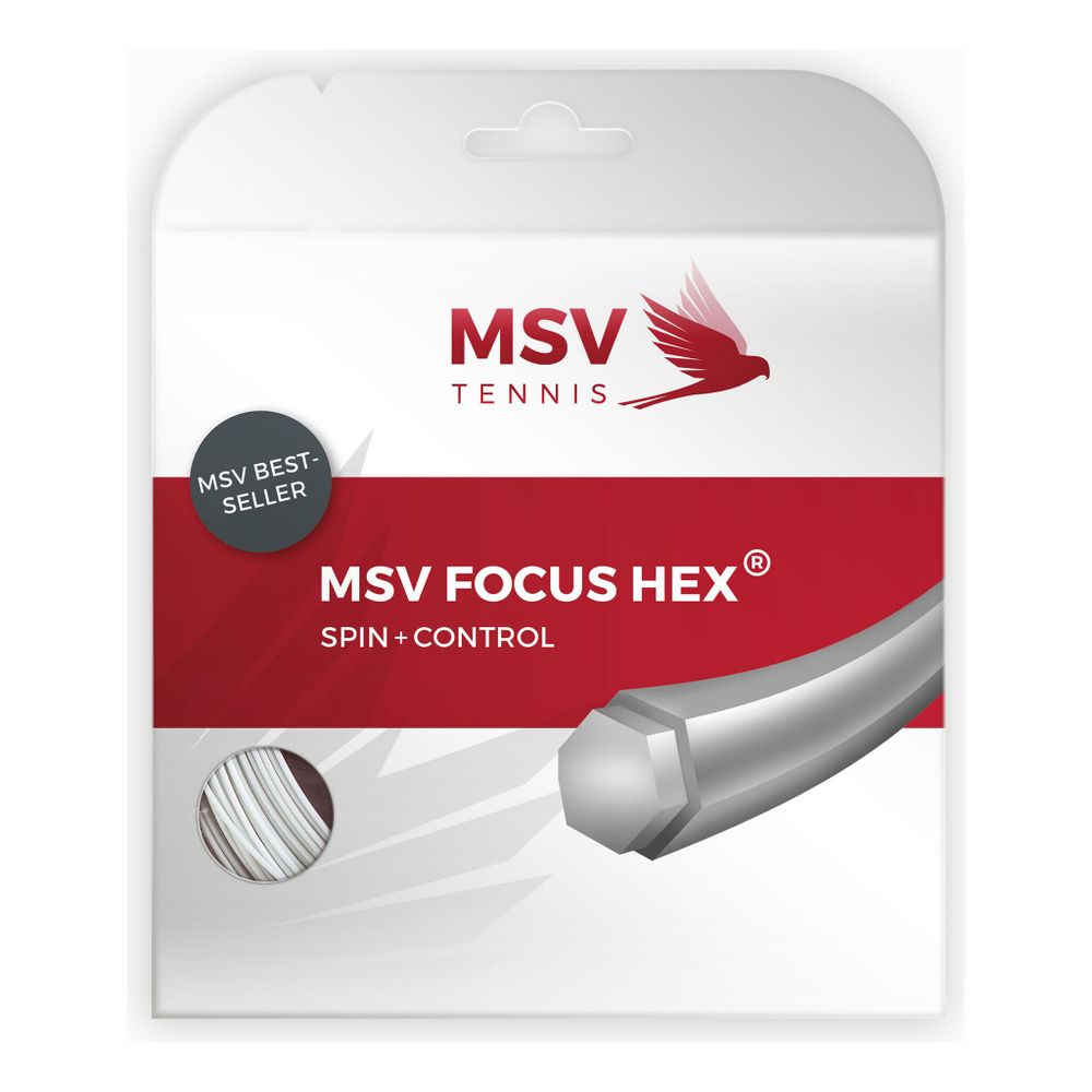 Струны теннисные MSV Focus-HEX String Set 12m - White