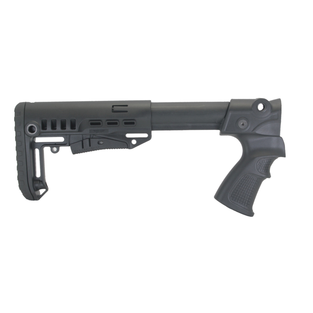 Телескопический приклад на МР-155, DLG Tactical. Черный