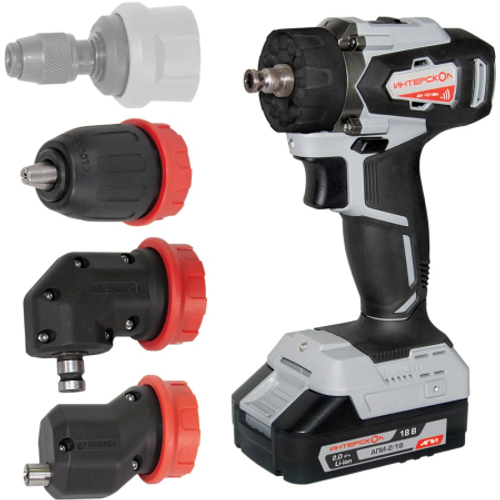 Ак. дрель Интерскол ДА-13/18ВК 45 КОМБИ (кейс, 2 аккум.)