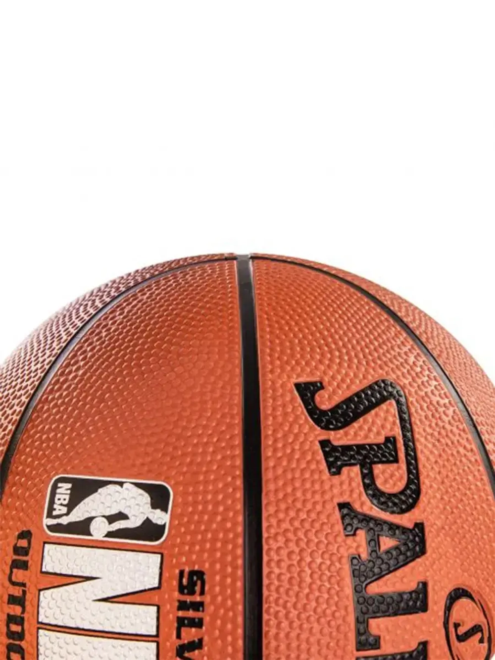 Мяч Spalding NBA Silver размер 7 для зала для улицы резина