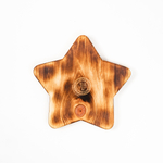 Менажница деревянная из сибирского кедра для подачи блюд и закусок с гравировкой "ДЕЛАЙ ЭТОТ МИР ЛУЧШЕ". MG100