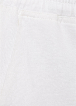 Прямые брюки с хлопком и льном