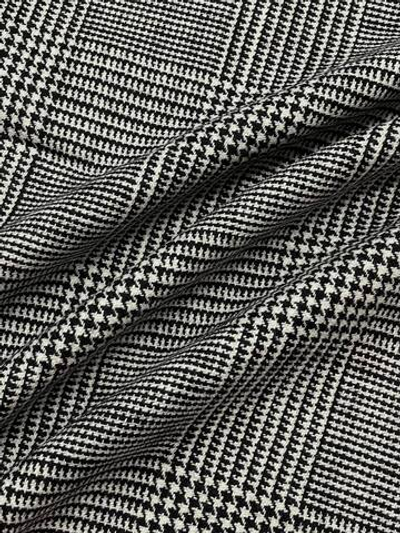 Шерсть костюмно-плательная Tom Ford черно-белая клетка с пье-де-пуль