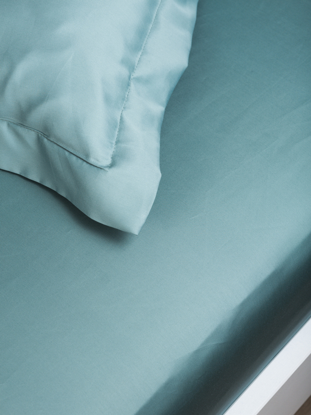 Постельное белье 150 200 бирюзовое сатин