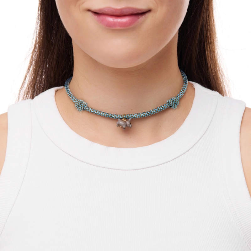 Колье Мой Любимый Пушистик на Паракорде – Французский бульдог