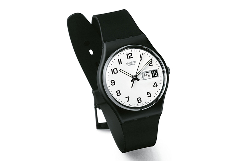 SWATCH Unisex 34mm White Watch GB743
