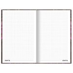 Блокнот А5 (134х206 мм), 80 л., твёрдый, клетка, фольга, STAFF, "Marble", 114429