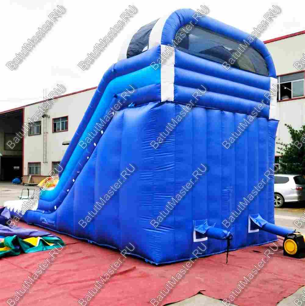 Надувная водная горка с бассейном «Айсберг» размер 9*4*5 м