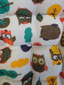 Подушка на стул квадратная 45*45см совята (Т40-417К)