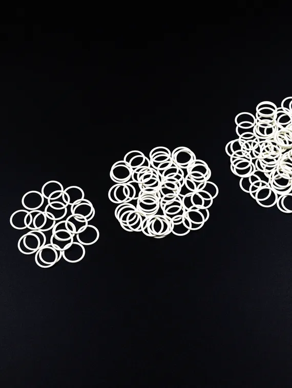 Кольцо Arta-F, 15 мм, металл, айвори 004