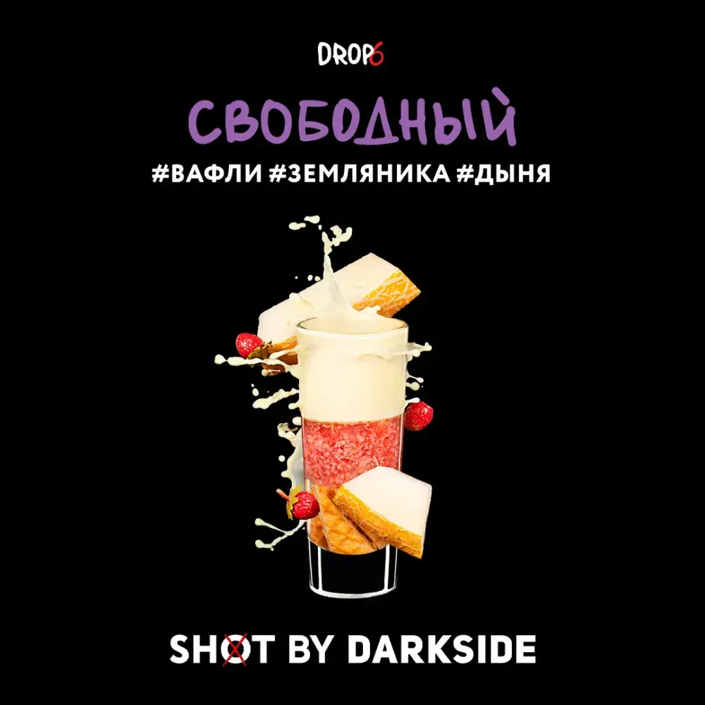 DarkSide Shot Свободный (Вафли земляника дыня) 30г