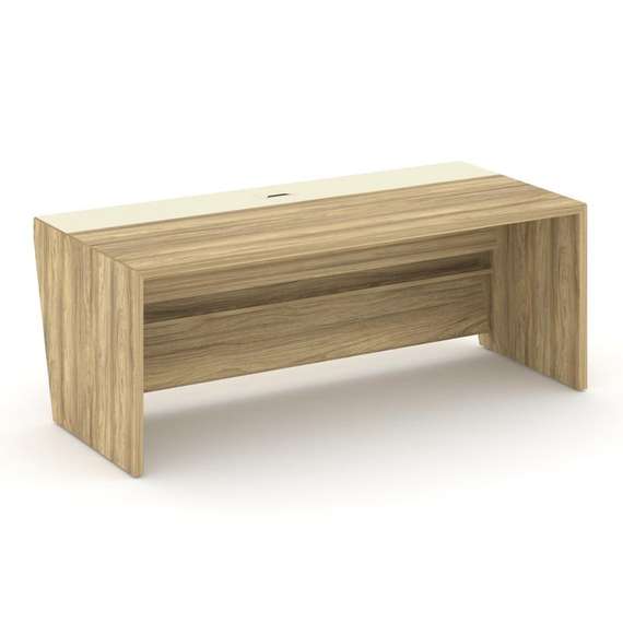 Corner Стол руководителя прямой COR.SR-20 Гикори Песочный/Ваниль 2000*900*750