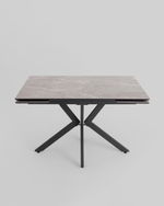 Стол раскладной Marmer 120-180*80*76 керамика антрацит