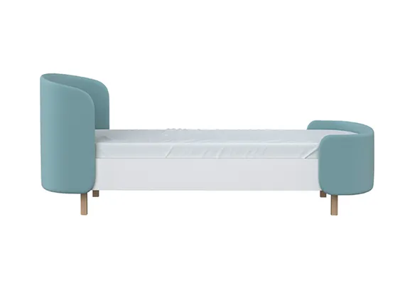 Кровать подростковая KIDI Soft размер L (бирюзовый)