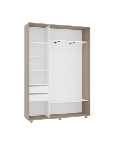 Шкаф-купе МАМА PRIME, 140х45х230 Шимо светлый