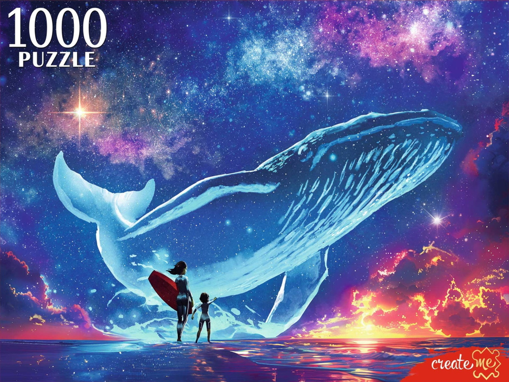 Пазлы 1000 элементов 685*480мм. "Сферы и кит"