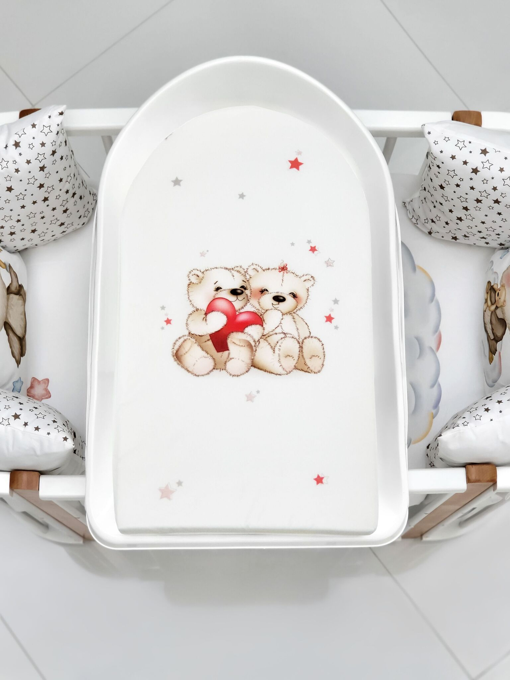 Доска для пеленания BUBO BABY "PRESTIGE" 80х53 см на пластиковой основе
