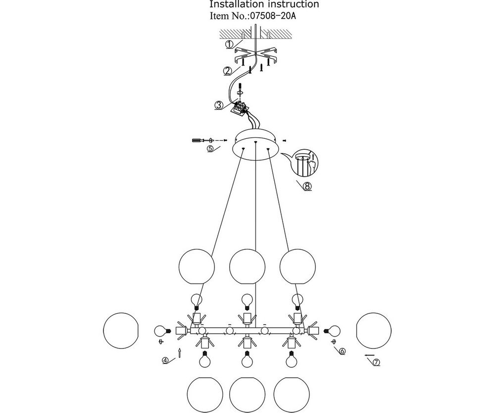 Kink Light 07508-20,37 Люстра Сида франц.золото E14 20*10W